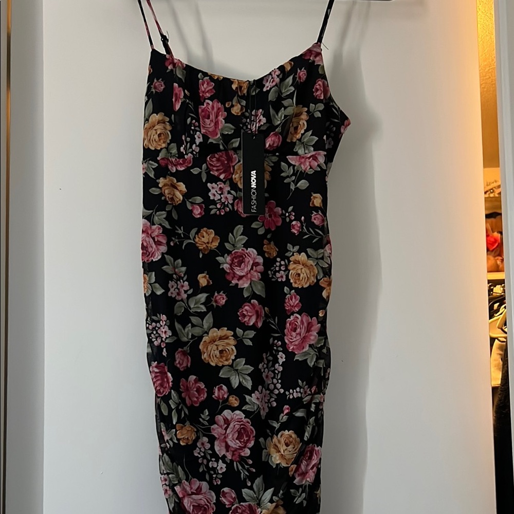 Vero Moda Floral Black Dress